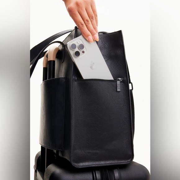 Beis Large Work Tote Black - Picture 2 of 11